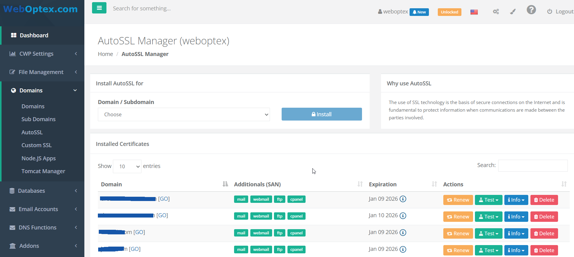 WebOptex.com - SSL